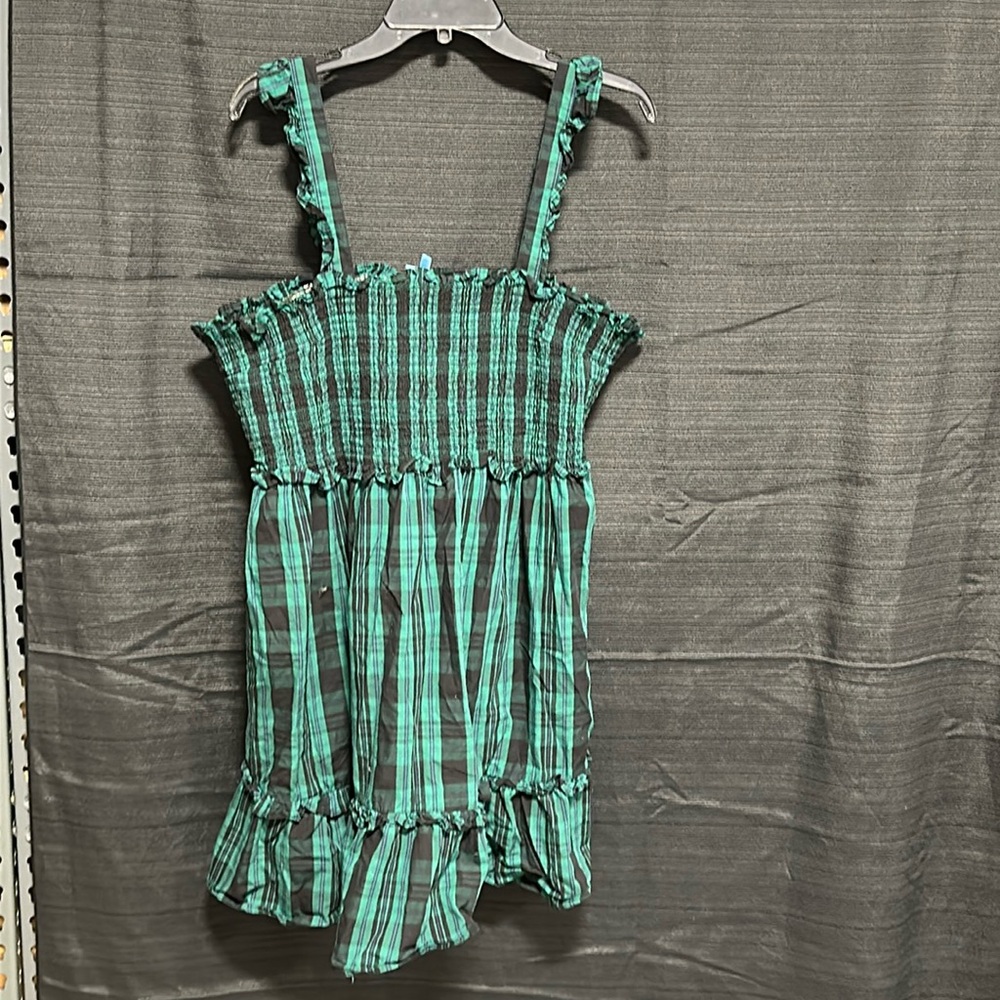 Draper James  Women Green Plaid Sleeveless Dress / Size XXL /‎ Box 18-18